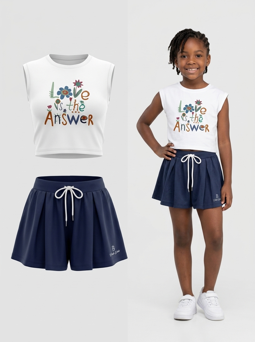 Girls 2pc Love