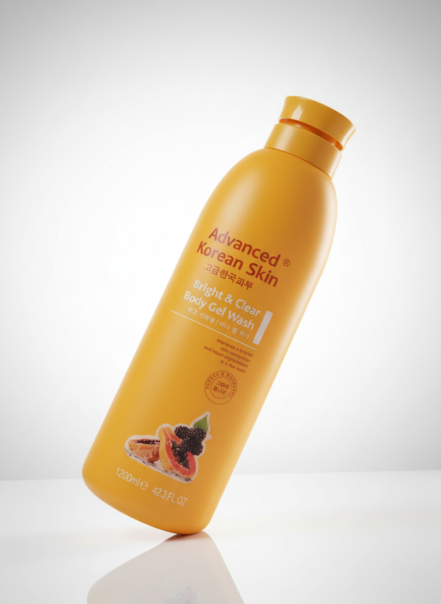 Advanced Korean bright and  clear body  gel wash
